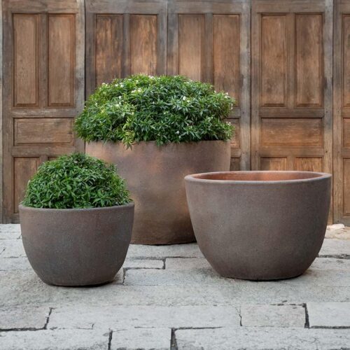Catinat Planter (terracotta In Sandblasted) contemporary, terracotta, terra cotta, garden, planter