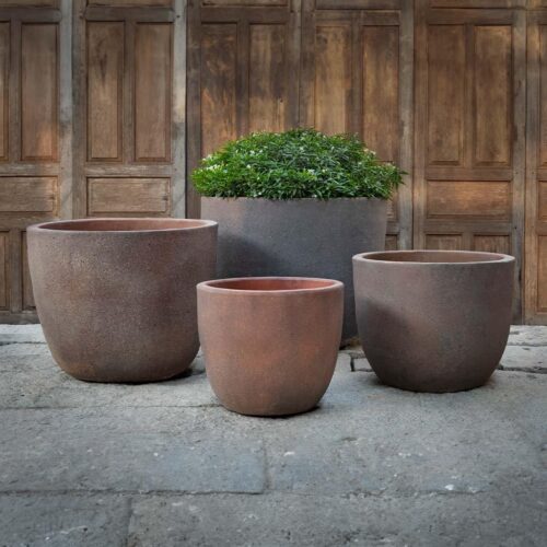 Saba Planter (terracotta In Sandblasted) contemporary, terracotta, terra cotta, garden, planter