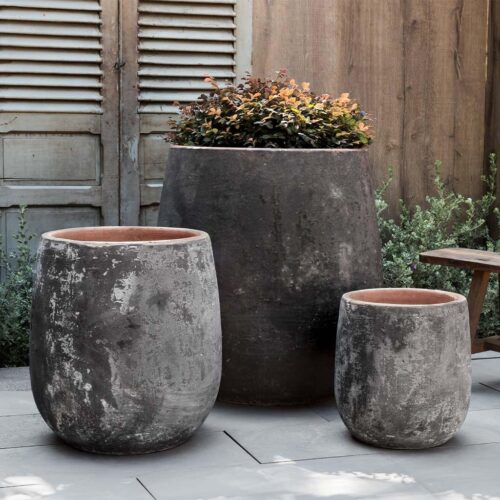 Otranto Planter (terracotta In Vicolo Noir) contemporary, terracotta, terra cotta, garden, planter