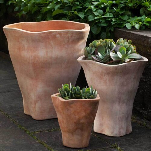 Fox Glove Tall Planter Set (terracotta In Terra Cotta) contemporary, terracotta, terra cotta, garden, planter