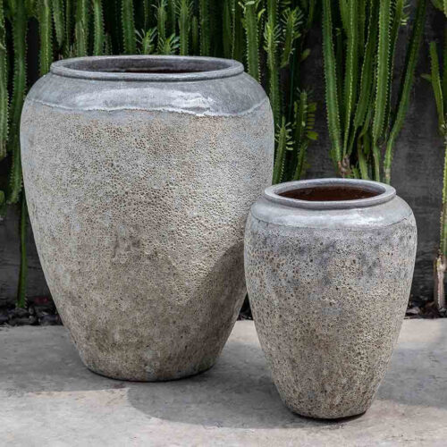 Sureda Jar (terracotta In Angkor Grey Mist) contemporary, terracotta, terra cotta, garden, planter