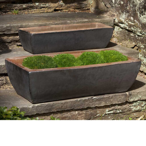Rustic Trough Planter (terracotta In Graphite) contemporary, terracotta, terra cotta, garden, planter