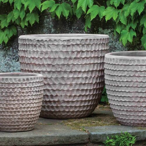 Dimple Planter Set (terracotta In Antico Terra Cotta) contemporary, terracotta, terra cotta, garden, planter