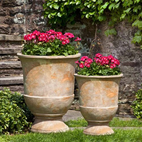 6479 6602 Lipari Urn Planter Set Of 2 Antico Terra Cotta