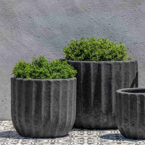 6741 17103 Maris Planter Glazed Volcanic Coral