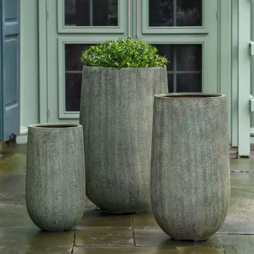 Mews Planter S3 (Fiberglass in Lite Verdigris)
