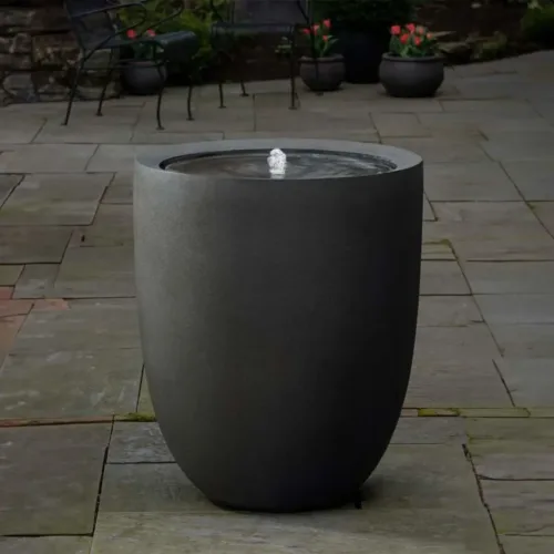 94 999 10301 Bradford Fountain Fiberglass Fountains Charcoal