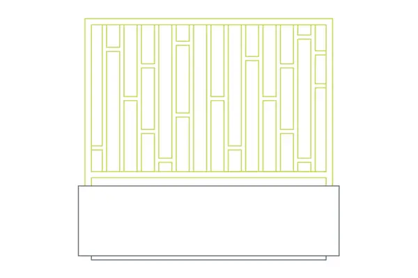 Aluminum Lattice Planter Design Options metal planter options