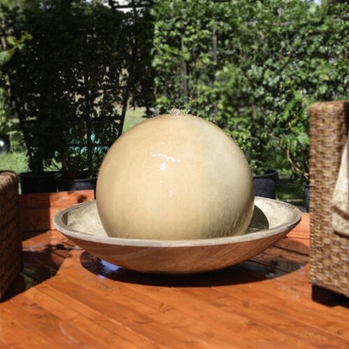 Ball And Wok Fountain Material: Gfrc Finish: Sierra ball and wok fountain contemporary fountain abstract fountain garden decor fountains