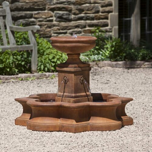 Beauvais Fountain Material: Cast Stone Finish: Ferro Rustico