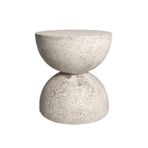 Bilbouquet Table Stool (fiberglass Resin And Aggregate In Aged Stone Finish)