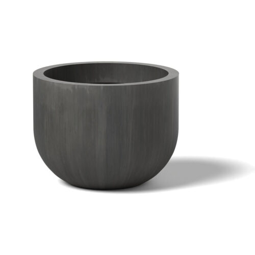 Capsule Planter Material: Aluminum Finish: Oxidized Zinc