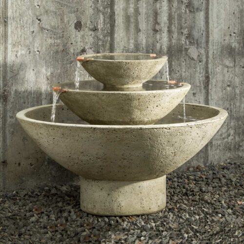 Carrera Oval Fountain (ft 223) Material: Cast Stone Finish: Verde