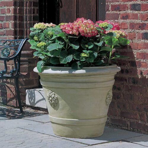 Certosa Medallion Planter (cast Stone In English Moss Finish)