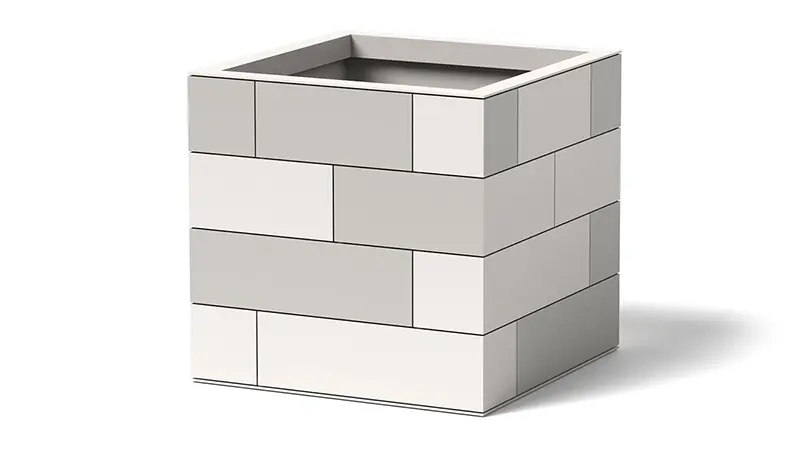 Cladding Planter Option metal planters