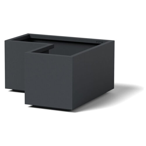 Corner Planter Material: Aluminum Finish: Charcoal Gray corner metal planter planters modular garden decor