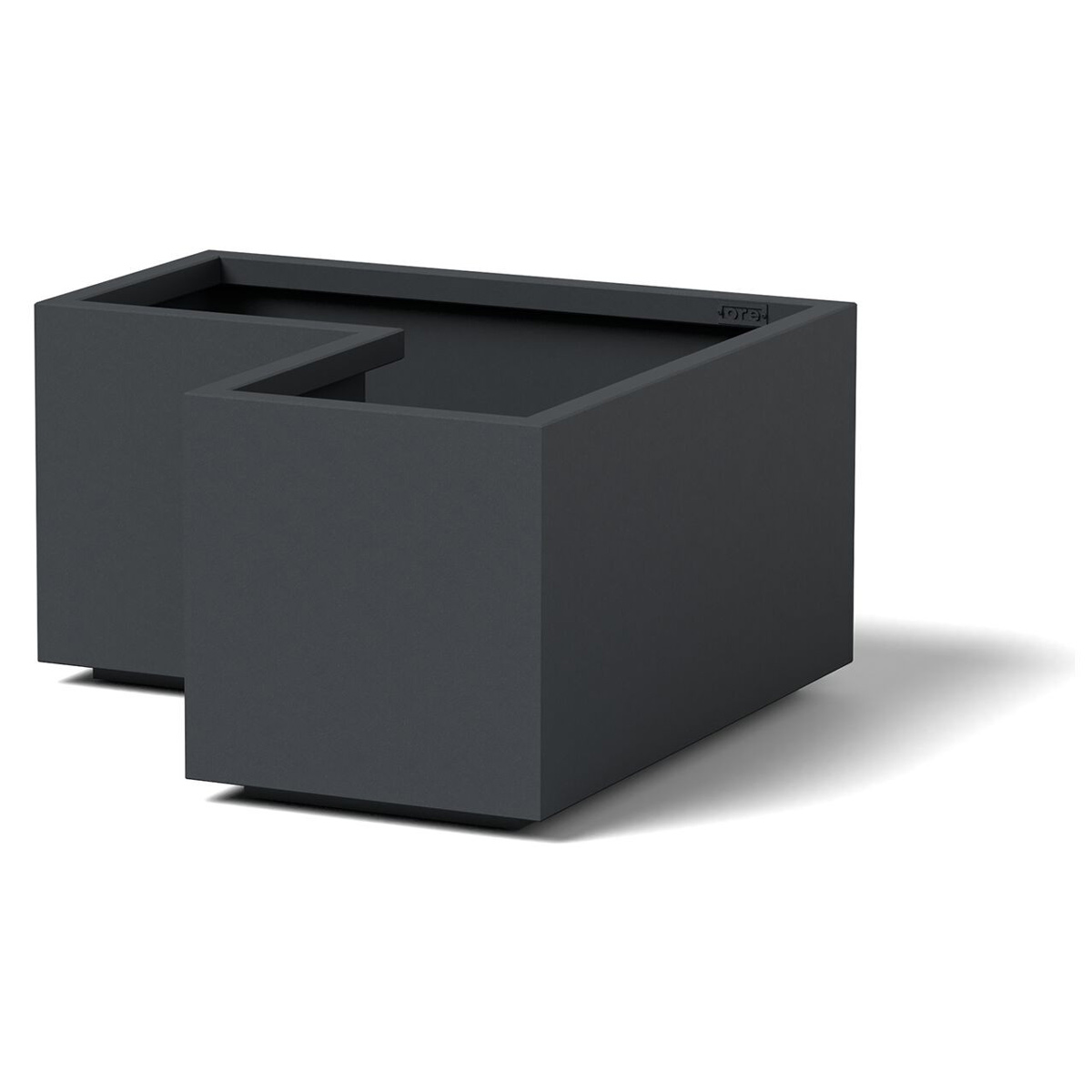 Corner Planter Material: Aluminum Finish: Charcoal Gray corner metal planter planters modular garden decor