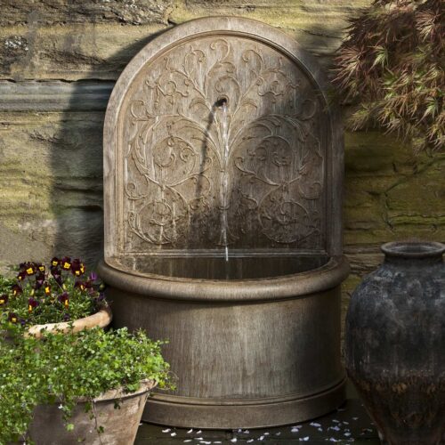 Corsini Wall Fountain (ft 171) Material: Cast Stone Finish: Aged Limestone