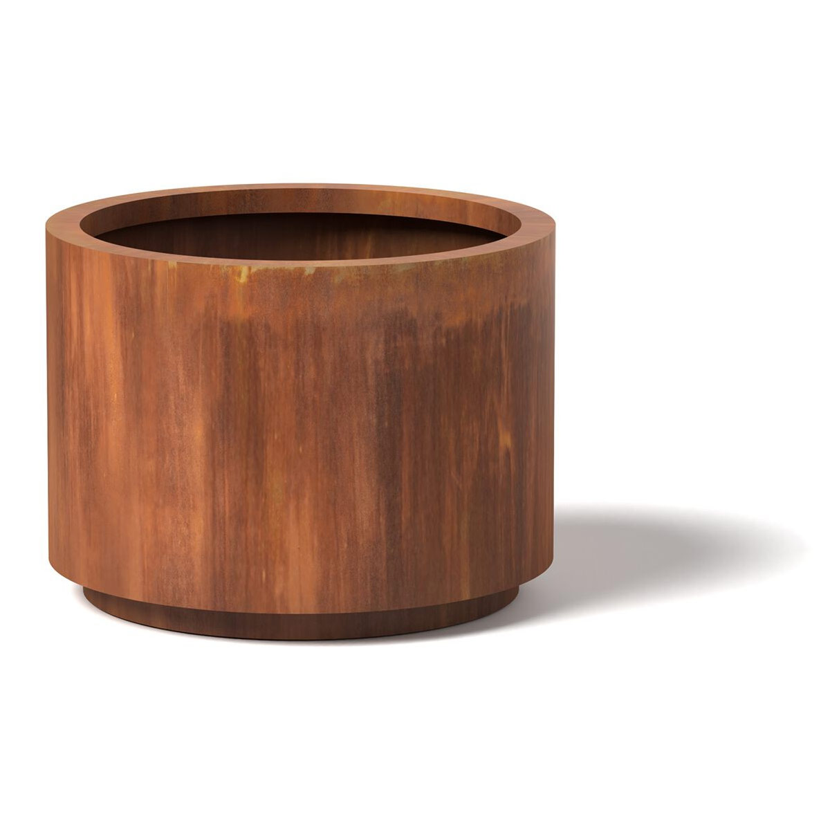 Cylinder Planter – Material: Mild Steel – Finish: Natural Rust Cylinder Planter Material: Mild Steel Finish: Natural Rust cylinder metal planter planters garden decor modern