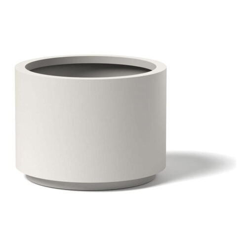 Cylinder Planter Material: Aluminum Finish: Linen cylinder metal planter planters garden decor modern
