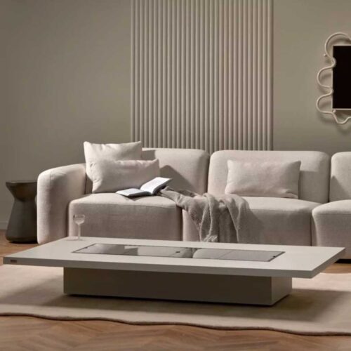 Daiquiri 70 Fire Pit Table in Natural finish