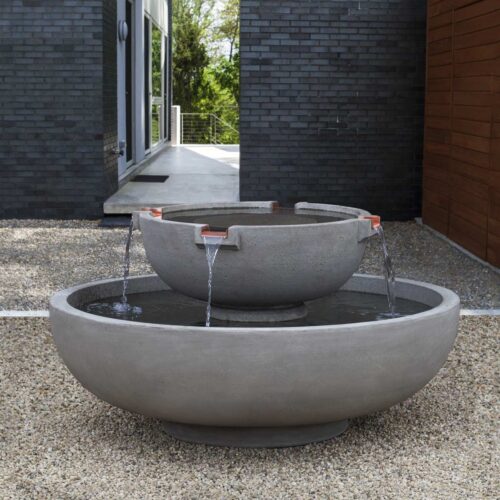 Del Rey Fountain (cast Stone In Alpine Stone Finish)