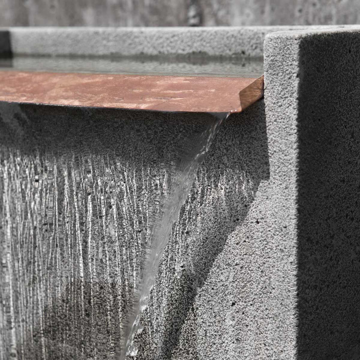 Detail Falling Water 1 Fountain (ft 286) Material: Cast Stone Finish: Alpine Stone