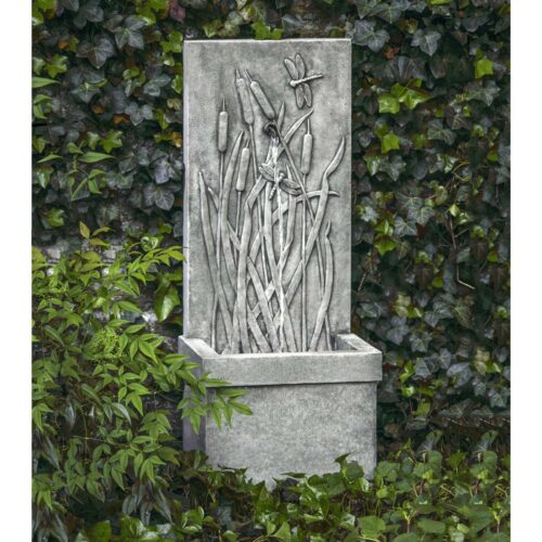 Dragonfly Wall Fountain (cast Stone In Alpine Stone Finish)