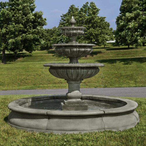 Estate Longvue Fountain (ft 239) Material: Cast Stone Finish: Alpine Stone