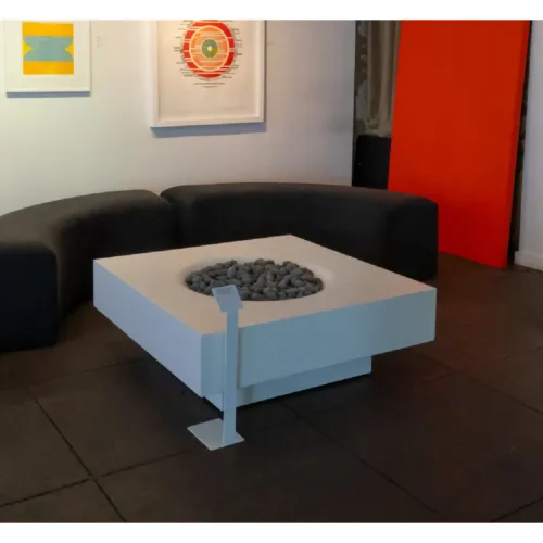 Formed Podium Indoors square fire pit