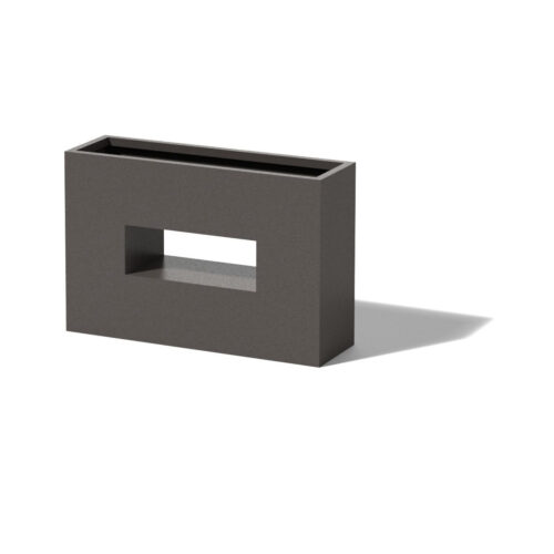 Horizontal Window Box Material: Aluminum Finish: Silver horizontal window box garden planter garden decor garden planters