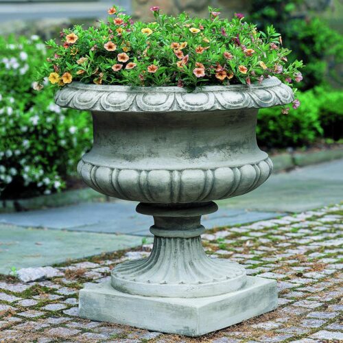 Lanciano Urn (cast Stone In Greystone Finish)