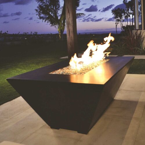 Ledge Fire Table Material : Gfrc ledge rectangle fire table gfrc usa modern