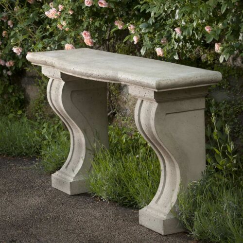 Loire Console Table (cast Stone In Greystone Finish)