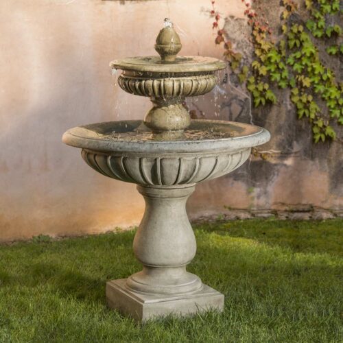 Longvue Fountain (cast Stone In Alpine Stone Finish)