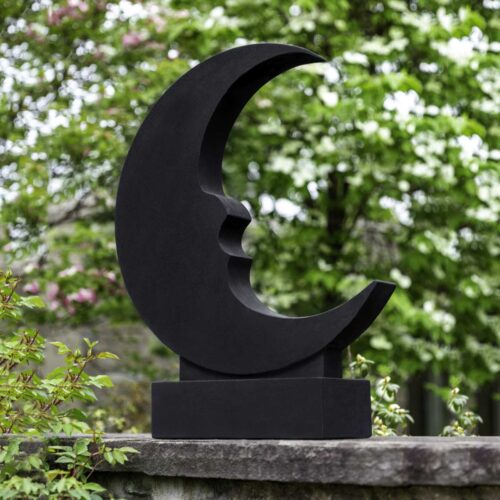 Luna Statue, Small (cast Stone In Nero Nuovo Finish)