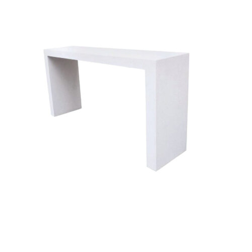 Lynne Tell Console In White Stone