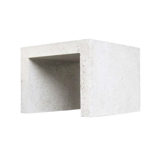 Lynne Tell Side Table (fiberglass Resin And Aggregate In Natural Stone)