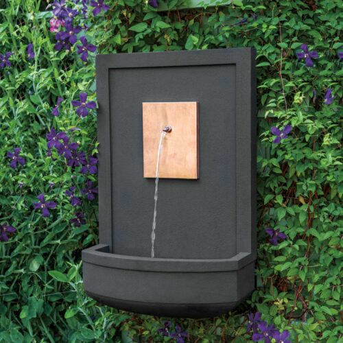 Mc 5 Fountain Cast Stone In Nero Nuevo Finish