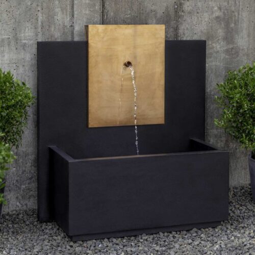 Mc3 Fountain Copper (cast Stone In Nero Nuevo Finish)
