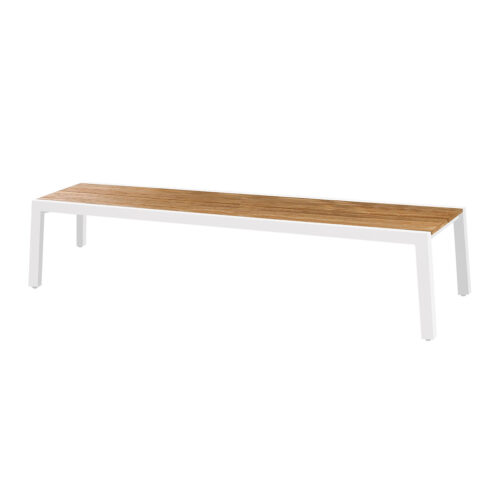Baia Bench 80 5" Recycled Teak, Aluminum
