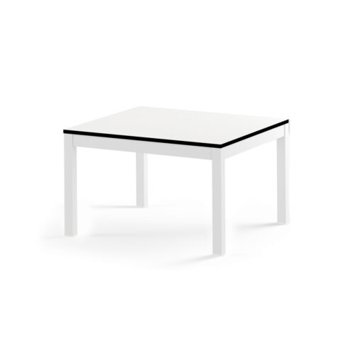Mg2860 F03 T38 Ekka Side Table Medium (hpl), Aluminum White, Hpl Alpes White