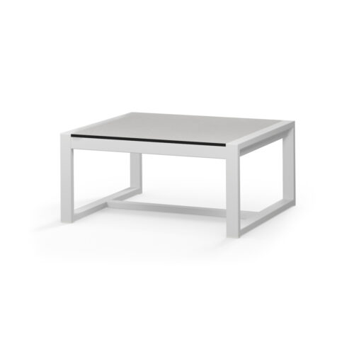 Mg5289 F03 T38 Mono Square Table (hpl), Aluminum White, Hpl Alpes White
