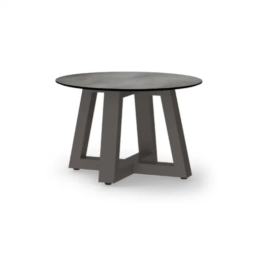Mg5294 F07a T39 Mono Lounge Table Dia 70x45h Cm (hpl), Aluminum Taupe, Hpl Grey