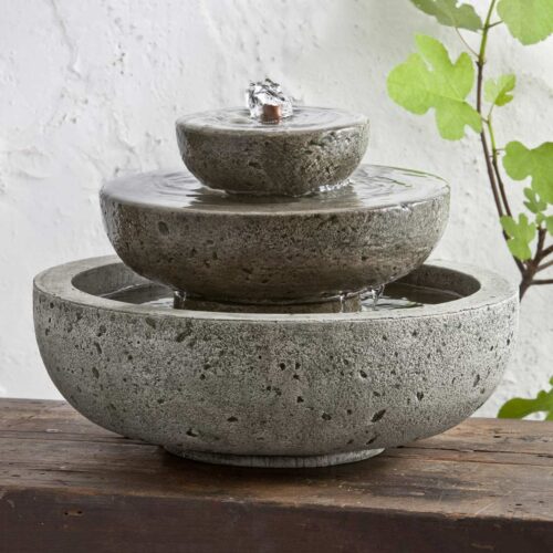 M Series Platia Fountain Material: Cast Stone Finish: Alpine Stone