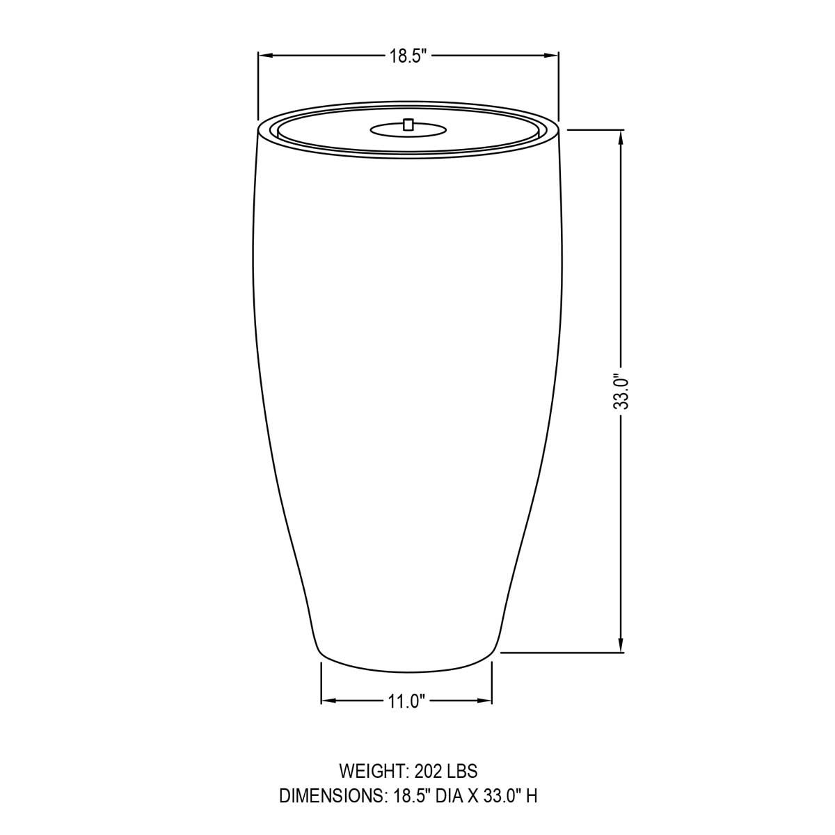 Manzanita Fountain Specifications