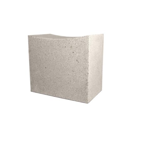 Mason Cut Stool (fiber Resin And Aggregate In Aged Stone)