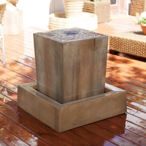 Obtuse Fountain (gfrc In Sierra Finish)