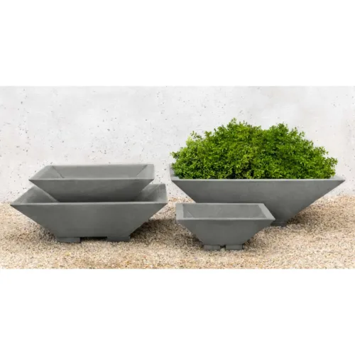 P 804, P 805, P 806, P 807 cast stone, garden, contemporary, planter, bowl