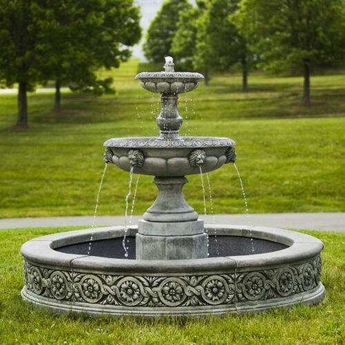Parisienne Two Tier Fountain (cast Stone In Alpine Stone Finish)